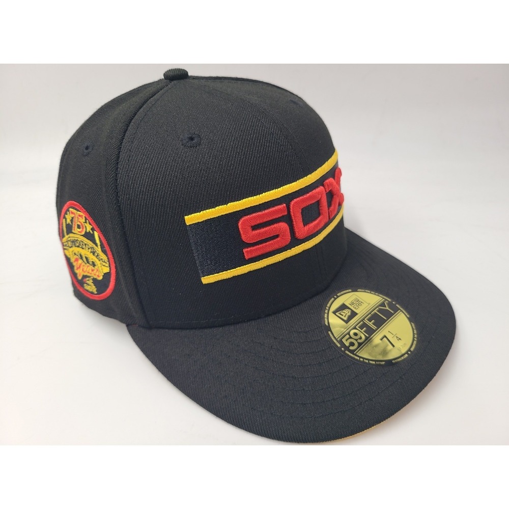 Chicago White Sox Comiskey Park 75 Years New Era 59Fifty Fitted 7 1/4 Hat Cap